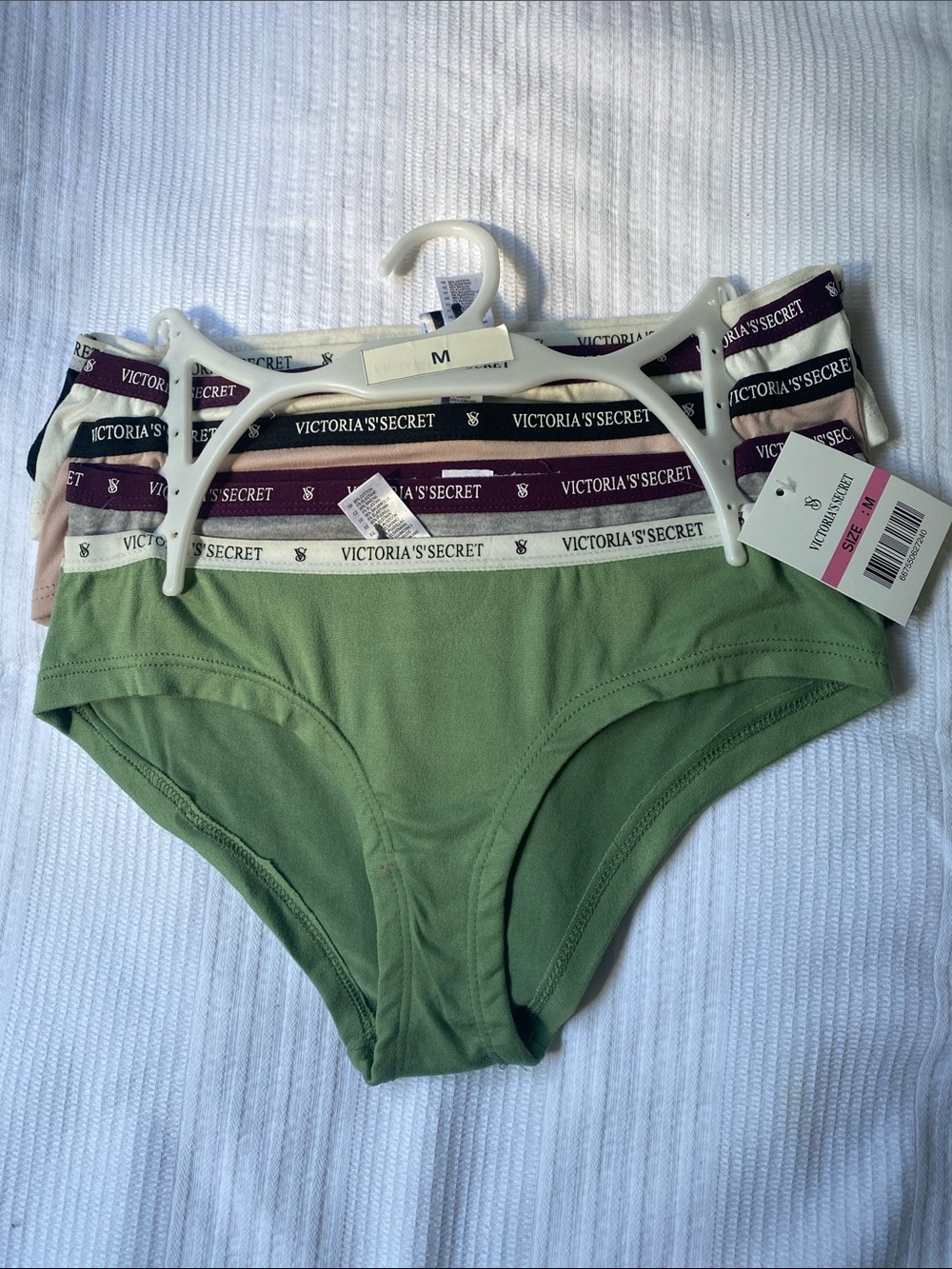 Victoria's Secret Cotton Bikini Briefs - 5 Pack with Branded Waistbands